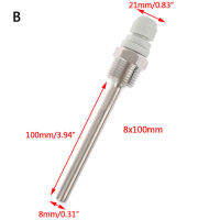 【Worth-Buy】 1ชิ้นฮักซวน50-200สเตนเลสสตีลเทอร์โมเวล1/2 "เซ็นเซอร์อุณหภูมิเธรด Npt