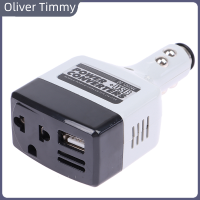 [Oliver Timmy] USB Car Power Converter DC 12/24V ถึง AC 220V อินเวอร์เตอร์สำหรับโทรศัพท์ INVERTER 12V