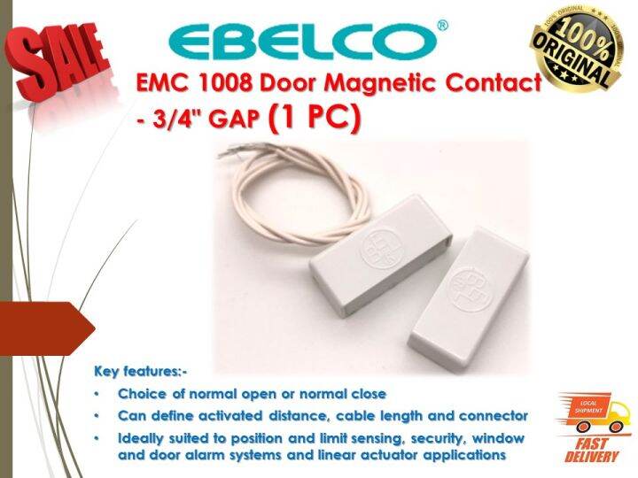 EBELCO EMC 1008 Alarm Magnetic Sensor / Door Sensor - 3/4