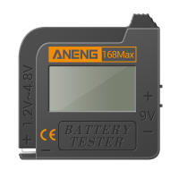 ANENG เครื่องทดสอบดิจิตอล9V,168MAX เครื่องทดสอบแบตเตอรี่แบตเตอรี่เครื่องวิเคราะห์เครื่องตรวจสอบแรงดันไฟฟ้า