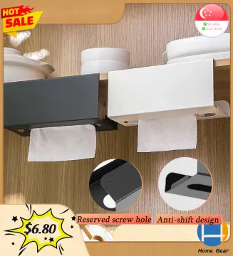 Stainless Steel Paper Towel Holder, 26cm Wall Mount, Under Cabinet,  Self-Adhesive Storage Rack for Napkin, Kitchen Accessories