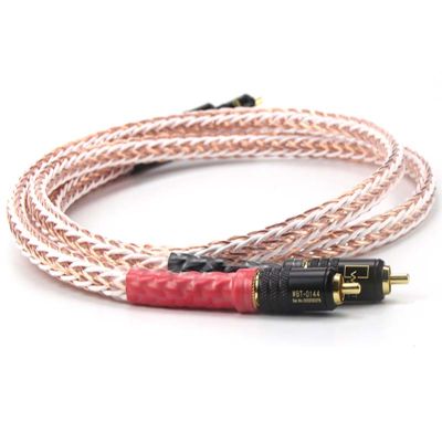 8TC 7N OCC Pure copper RCA Cable Hi-end CD Amplifier Interconnect 2RCA to 2RCA Male Audio Cable