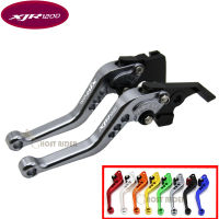 For YAMAHA XJR 1200 XJR1200 1995-1998 Motorcycle Accessories Short Brake Clutch Levers LOGO MT-07