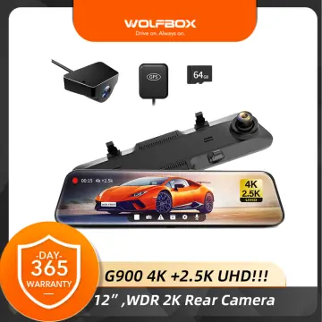 WOLFBOX D07 4K Dash Cam Front and Rear Car Camera