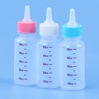 ☂๑◊ 50ml Feeding Tool Rabbits Kitten Newborn Replacement Mini Nipple Pet Nursing Milk Bottle Pet Feeding Bottle Kits Dropshipping