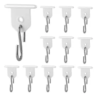 24 PCS RV Awning Light Holder S-Shaped Awning Hooks Plastic and Metal RV Party Light Hangers Canopy Light Hooks