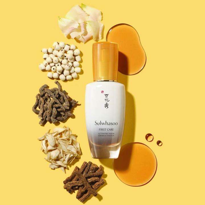 sulwhasoo-first-care-activating-serum-60ml-เซรั่มบำรุงผิว-มอบผิวเด้งนุ่ม-เรียบเนียน-คืนความอ่อนเยาว์-ริ้วรอยต่างๆ-ดูจางลง-สินค้าพร้อมส่ง