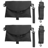 2X Men Messenger Nylon Waterproof Casual Mens Shoulder Bag Black Functional Zipper Bag Crossbody for Male