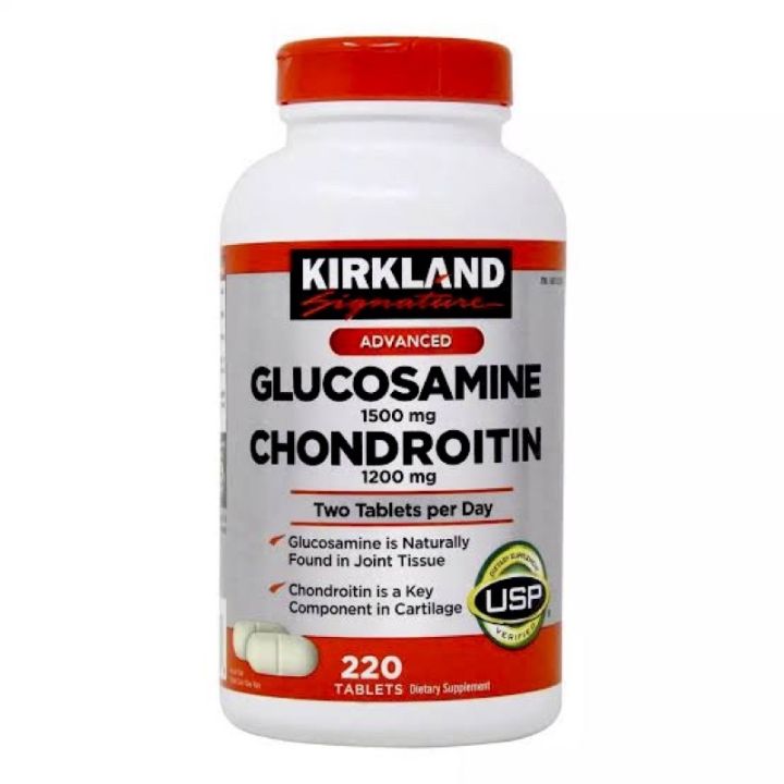 Kirkland Glucosamine Chondroitin 220 Tablets Joints Cartilage Health