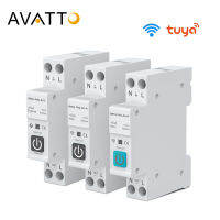 AVATTO Tuya Zigbeewifi Circuit Breaker พร้อมเครื่องวัดพลังงานการตรวจสอบการใช้พลังงาน,สวิตช์รีเลย์จับเวลาอัจฉริยะสำหรับ Alexa