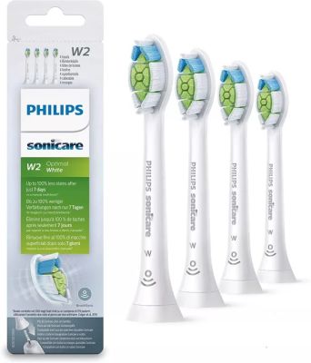 For Genuine Philips Sonicare W2 Replacement Toothbrush Heads, HX6064, White, Pack of 4&amp;8 xnj