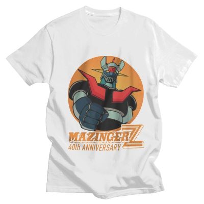 Summer Anime TV Shows Goldorak Mazinger Z Robot TShirts Men Vintage Manga Graphic Tshirts Women Men Short Sleeve Ropa Hombre XS-6XL