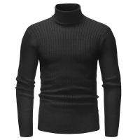 Mens Solid Turtle Neck Knitted Jumper Pullover Thick Sweater Tops Knitwear Winter