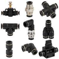 ✴⊕✲ Pneumatic Fitting Pipe Connector Bulkhead Air Quick Coupling Release Water Push In Hose 4mm 6mm 8mm 10mm 12mm Plastic Joint