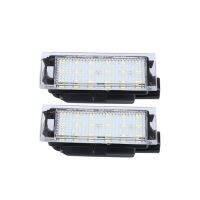 ป้ายทะเบียน Led Canbus 2ชิ้นสำหรับ Renault Megane 2 3 Master 2ลากูน่า3 Vel Satis Clio Iii Iv Espace โคมไฟป้ายทะเบียน