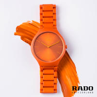 นาฬิกา ราโด RADO True Thinline Le Corbusier Limited Edition สีส้ม รุ่น R27095652