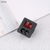 Family Flower Flash Sale Power CORD Inlet SOCKET RECEPTACLE พร้อม ON-OFF Red Light Rocker Switch 250V 10A