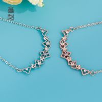 [COD] and cross-border style gem female one-shaped pendant clavicle chain ethnic necklace stall supply