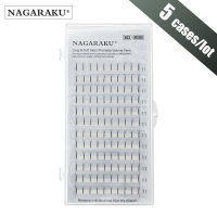 NAGARAKU 5 cases 3D-6D eyelash extansion Russian Volume lash Premade fans soft and natural Lash bunches high quality cilios