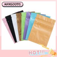 MAXG 10/30PCS สีสัน ที่เก็บของในบ้าน องค์กร ซีลความร้อน กระเป๋าเก็บของ มันเงา ถุงอลูมิเนียมฟอยล์