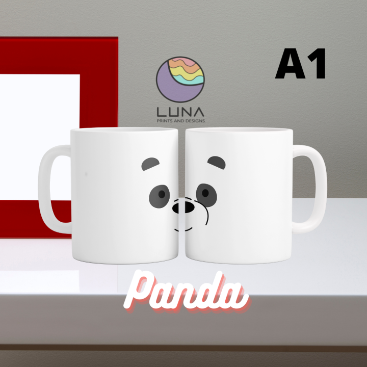 Panda We Bare Bears Mug Collection The Luna Merch Lazada Ph