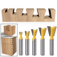 1Pcs 8mm Shank Dovetail Joint Router Bits Slotting Knife งานไม้แกะสลักเครื่องตัดกัดบิตสําหรับอุปกรณ์ไม้