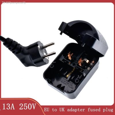 ❏۩✣ Universal 13A 250V HK Singapore Malaysia United Kingdom power cord online cable converter connector EU to UK adapter fused plug