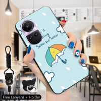 เคส PMP สำหรับ OPPO Reno10 5G 10 Pro 5G (แหวนใส่นิ้ว + สายคล้อง) ต้นมะพร้าวการ์ตูนน่ารักเคสโทรศัพท์ลายเรือใบสุนัขเคสโทรศัพท์ป้องกัน TPU ซิลิโคนนิ่มสำหรับเด็กผู้หญิงเด็กผู้ชายกันกระแทก