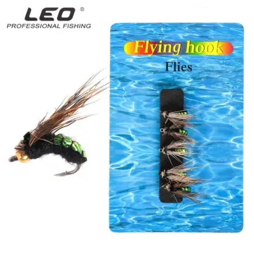 Fly Fishing Hook, 40pcs Fly Fishing Lure Artificial Bait Fly Lures Insect  Lures with Hook Fly Fishing Dry Flies Set Fly Fishing Kit with Case Box for