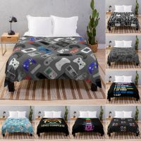 Gaming Throw Blanket Boy Gamer Blanket for Bed Sofa Couch Decor Kid Video Game Gamepad Fleece Girl Super Soft Warm Plush Blanket