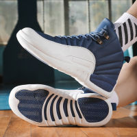 Spring and autumn Unisex Red Basketball Shoes Men High top Sports Footwear Athletic Gym Retro Trainers Women Breathable Sneakers