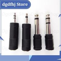 Dgdfhj Shop 2PCS 6.35mm 6.5mm 1/4" Mono Male To 3.5mm 1/8" Female Connector 2/3 Pole Audio Speaker Terminal Plug Headphone Adapter