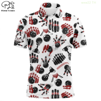 【high quality】  Bowling 3d Printed Short Sleeved Polo Shirt size：s-6xl