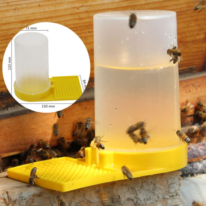 ผึ้งน้ำดื่ม-waterer-ป้อนการเลี้ยงผึ้งผึ้งเครื่องให้อาหารรดน้ำผึ้งเครื่องมืออุปกรณ์ให้อาหารพลาสติกผึ้งดื่มเครื่องมือ