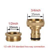 HEMAN 3/4 To 1/2 Inch Brass Garden Faucet Hose Tap Water Connector Adaptor Fitting