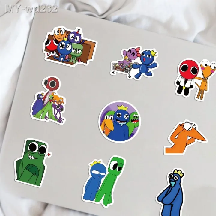 10-52pcs-hot-game-rainbow-friends-rob-sticker-for-laptop-water-bottle-luggage-snowboard-bicycle-skateboard-kids-stickers-decal