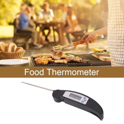 ∋۩ Foldable Food Meat Thermometer ABS Stainless Steel Digital Probe Cooking Temperature Measuring Tool