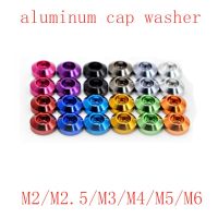 5-10pcs/lot Crown cap head aluminum washer M2 M2.5 M3 M4 M5 M6 Corlorful Aluminum Alloy Cap Head Gasket washer for RC parts Clamps