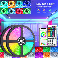 LED Strip สำหรับตกแต่งห้อง Backlight Bluetooth REMOTE LED 1M 2M 3M 4M 5M RGB เทป LED Strip Light 5050สีสำหรับคริสต์มาส *