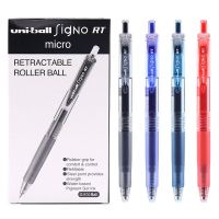 ปากกาเจล UNI ball SigNo RT หัว 0.38 - 0.5 mm สีน้ำเงิน / น้ำเงินดำ / ดำ / แดง