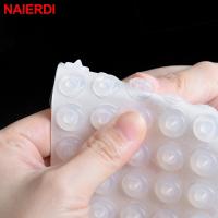 NAIERDI 30-80PCS Self Adhesive Damper Buffer Cabinet Bumpers Silicone Rubber Furniture Pads Cushion Protective Hardware