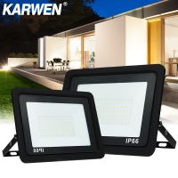 【CW】 100W 50W 30W 20W 10W LED Floodlight 220V Outdoor Spotlight Wall Reflector Lighting Waterproof IP66 Hanging Exterior Garden Light