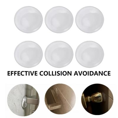 Doors Stopper Soft Silicone Wall Protector Self-adhesive Door Handle Bumper Non-slip Round Doors Stop Muffler home improvement Decorative Door Stops