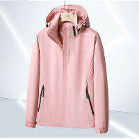 利KOETSU 【COD】Storm jacket Solid color mens and womens outdoor coats Waterproof jacket top