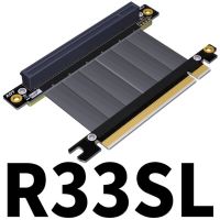 【NEW】 PCI X16ยกสูงขึ้นสำหรับ16X 3.0ตัวผู้กับตัวเมียการ์ดจอสายพ่วงโครงคอมพิวเตอร์ PCI Express 128 G/bps