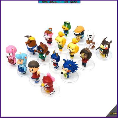 16pcs Animal-Crossing  Doll Figure ornaments Switch Raymond Animal-Crossing Decoration Toy Slider Doll Birthday Present for children