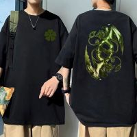 Manga Men Harajuku Oversized Tshirt Unisex Tees Japanese Anime Black Clover Devil Asta Graphic Print T Shirt Short Sleeve S-4XL-5XL-6XL