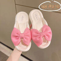 Marquise1997 รองเท้าแตะหญิง รองเท้าแตะ รองเท้าหัวโตผญ รองเท้าแตะโบว์แฟชั่น Soft Sole 082207