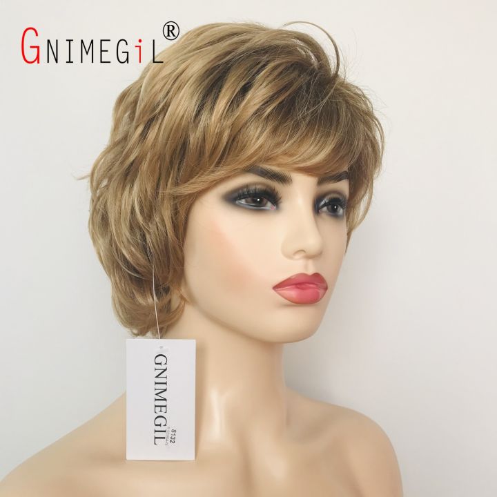 gnimegil-curly-wigs-for-women-short-synthetic-hair-blonde-lady-wig-with-bangs-natural-looking-girl-hair-costume-party-family-wig