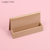 Longjia Tools การ์ดเก็บชื่อการ์ดที่ตั้งได้สำหรับใส่นามบัตรกล่องใส่นามบัตรกล่องใส่นามบัตรแบบสร้างสรรค์สีทึบที่ใส่บัตรได้สะดวกง่ายดาย